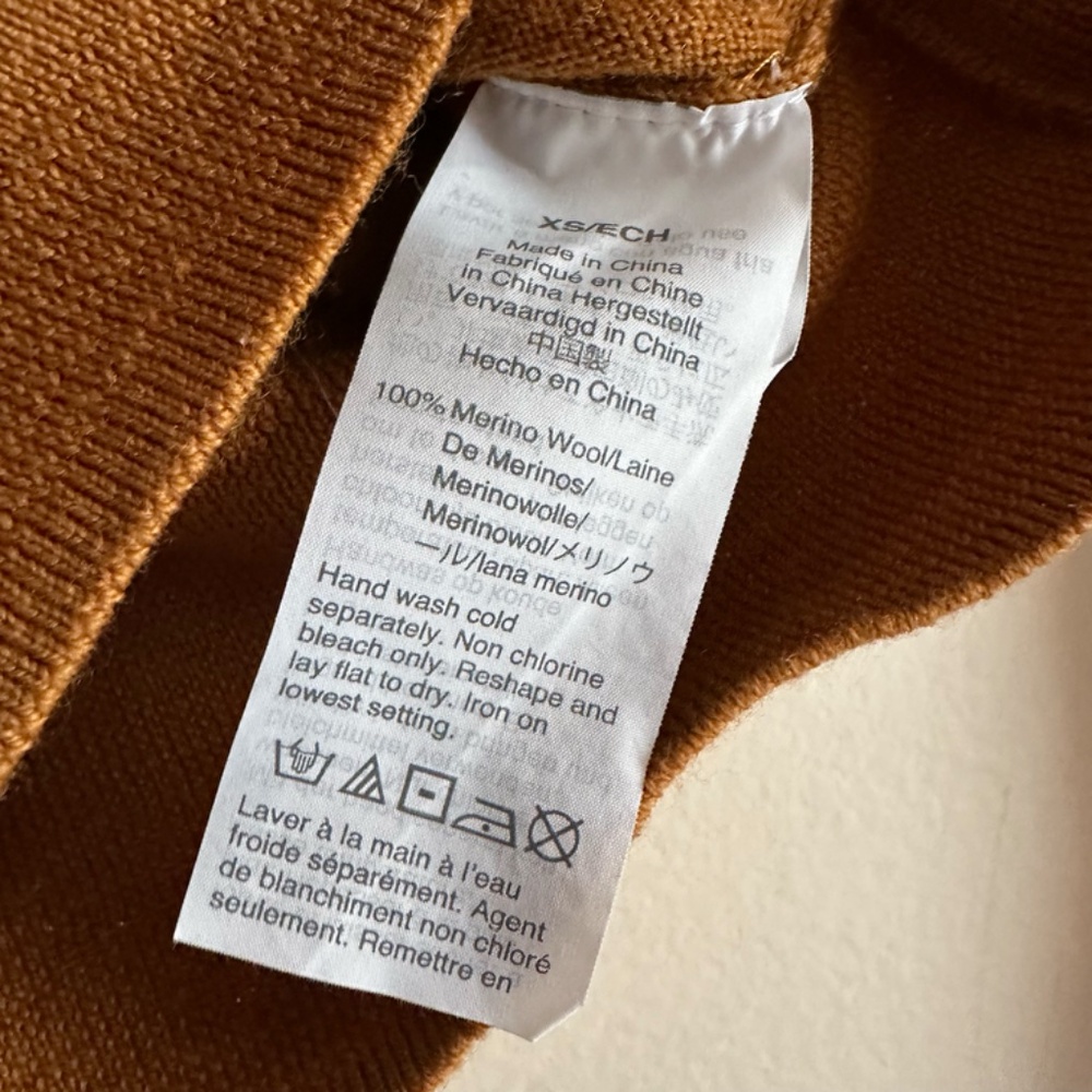 Madewell • Colorblock Polo Sweater in‎ Golden Sunset - Picture 5 of 6